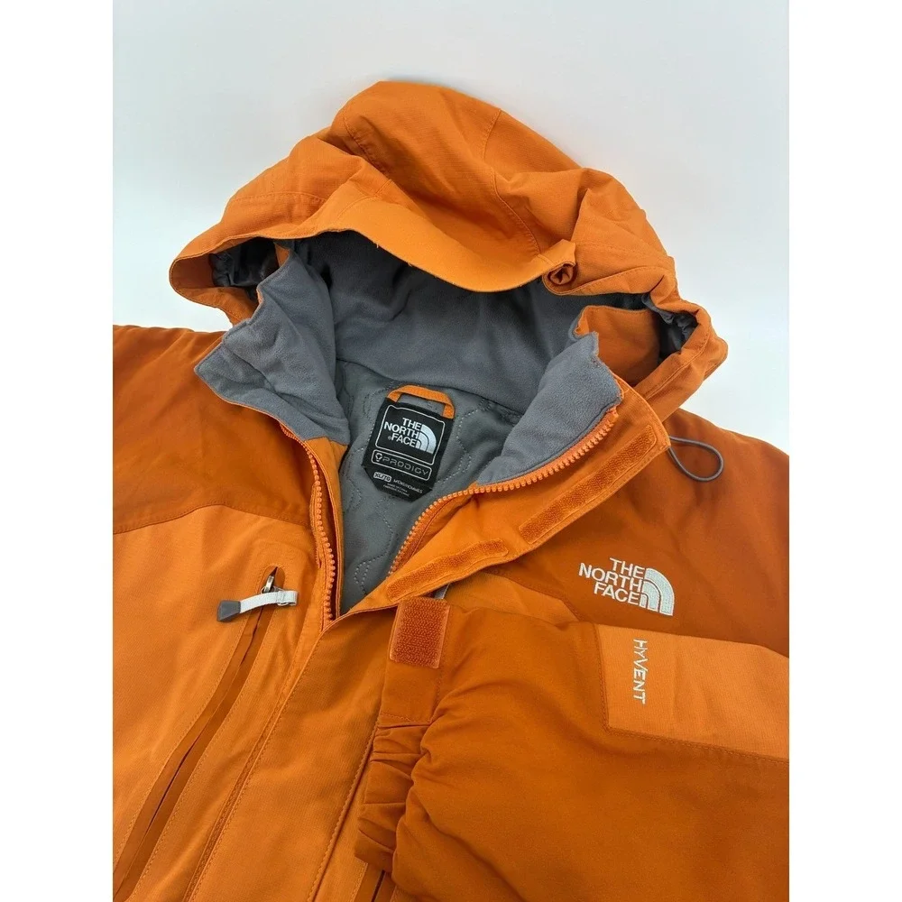 The North Face Prodigy HyVent Ski Jacket  XL Orange RECCO Avalanche Reflector‎